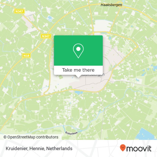 Kruidenier, Hennie map