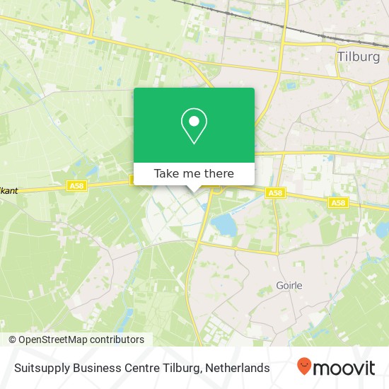 Suitsupply Business Centre Tilburg map