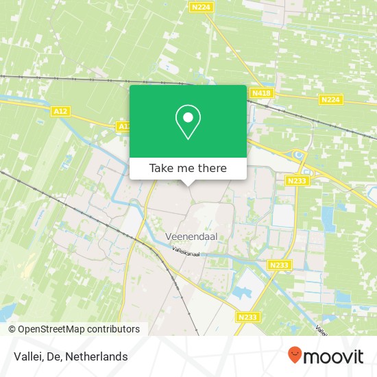 Vallei, De map