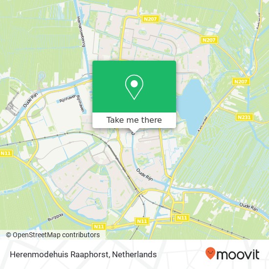 Herenmodehuis Raaphorst map