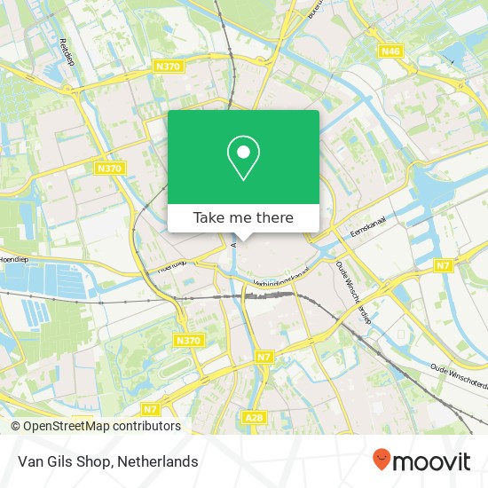 Van Gils Shop map