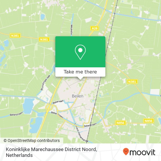 Koninklijke Marechaussee District Noord map