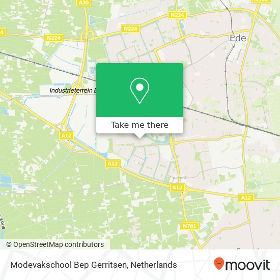 Modevakschool Bep Gerritsen map