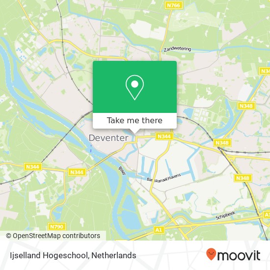 Ijselland Hogeschool map