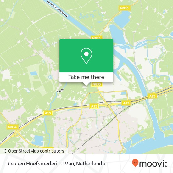 Riessen Hoefsmederij, J Van map