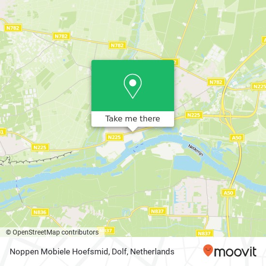 Noppen Mobiele Hoefsmid, Dolf map