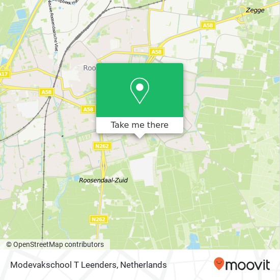 Modevakschool T Leenders Karte