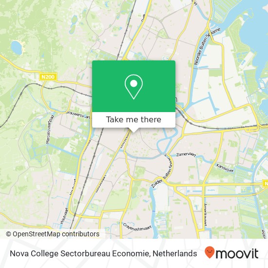 Nova College Sectorbureau Economie map