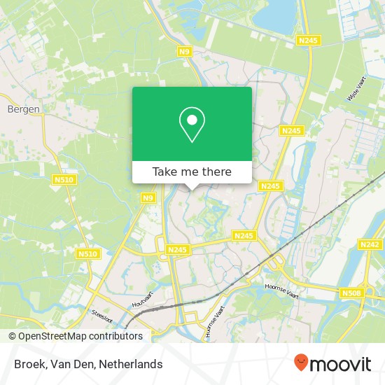 Broek, Van Den map