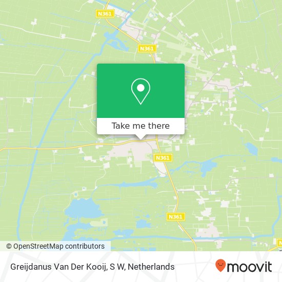 Greijdanus Van Der Kooij, S W map