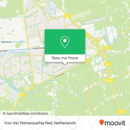 Kon Ver Homeopathie Ned map