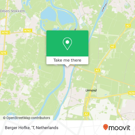 Berger Hofke, 'T map