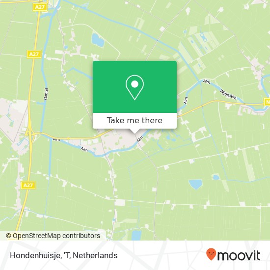 Hondenhuisje, 'T map