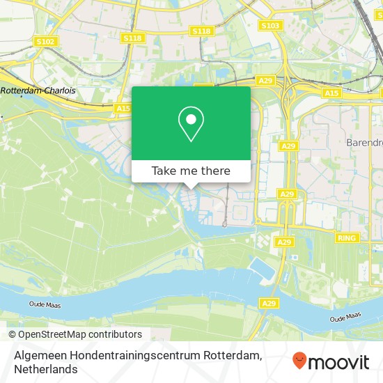 Algemeen Hondentrainingscentrum Rotterdam map