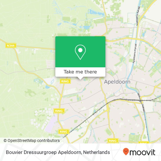 Bouvier Dressuurgroep Apeldoorn Karte