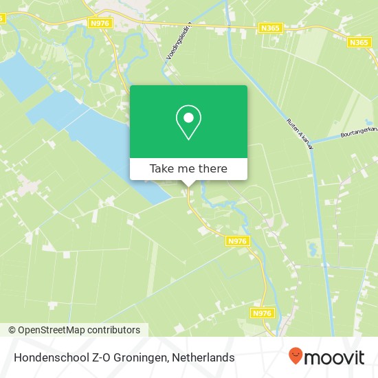 Hondenschool Z-O Groningen map