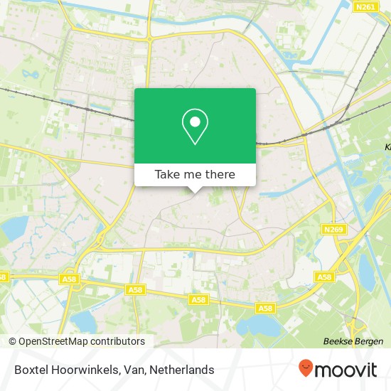 Boxtel Hoorwinkels, Van map