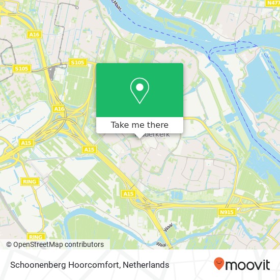 Schoonenberg Hoorcomfort map