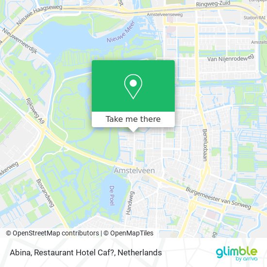 Abina, Restaurant Hotel Caf? Karte