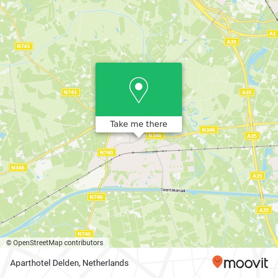 Aparthotel Delden map