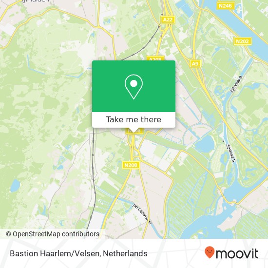 Bastion Haarlem/Velsen map