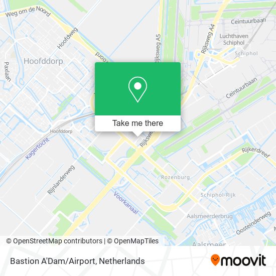 Bastion A'Dam/Airport map