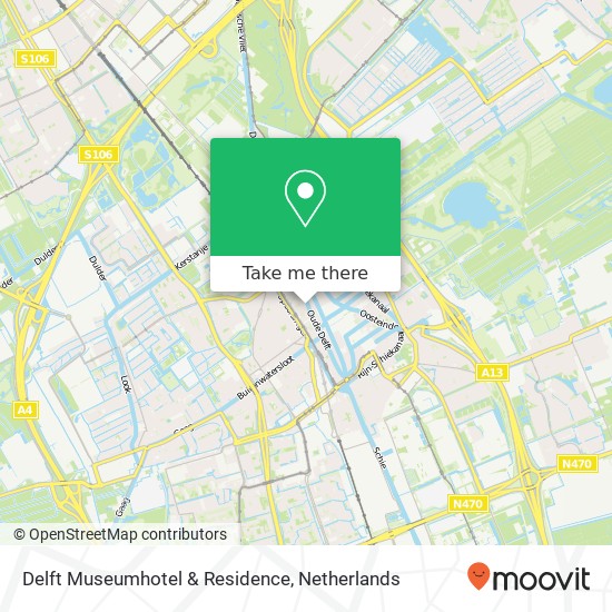 Delft Museumhotel & Residence map