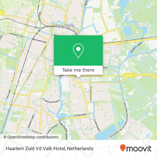 Haarlem Zuid Vd Valk Hotel map