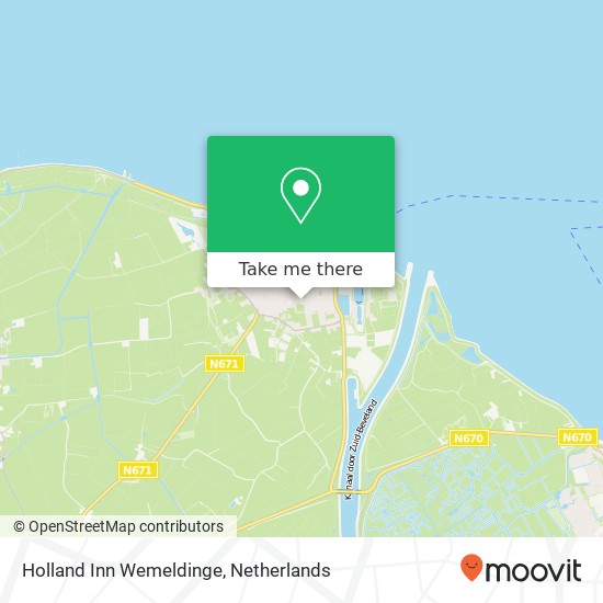 Holland Inn Wemeldinge map