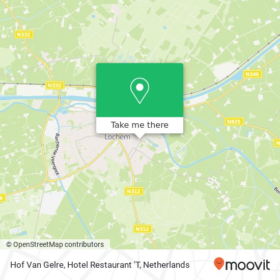 Hof Van Gelre, Hotel Restaurant 'T map