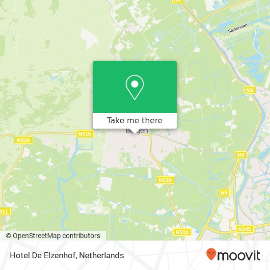 Hotel De Elzenhof map