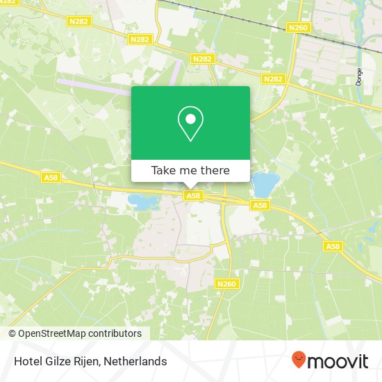 Hotel Gilze Rijen map