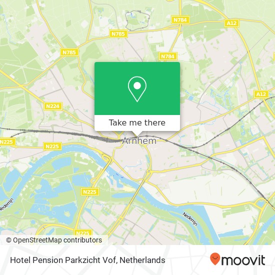 Hotel Pension Parkzicht Vof map