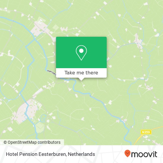 Hotel Pension Eesterburen map