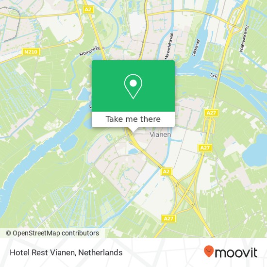 Hotel Rest Vianen map