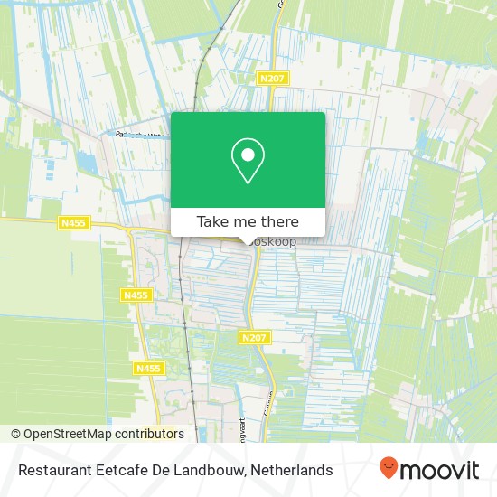 Restaurant Eetcafe De Landbouw map