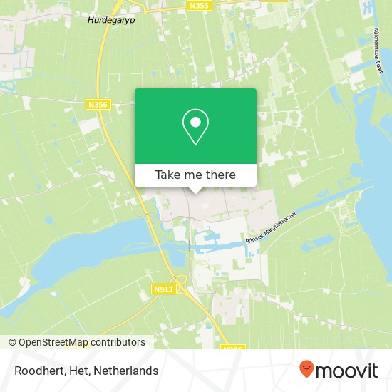 Roodhert, Het map