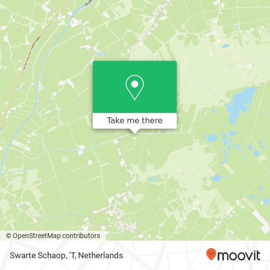 Swarte Schaop, 'T map