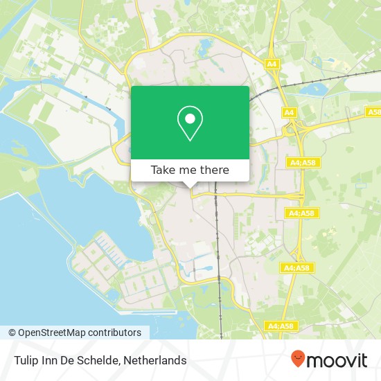 Tulip Inn De Schelde map
