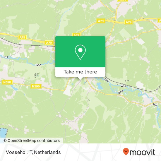 Vossehol, 'T map