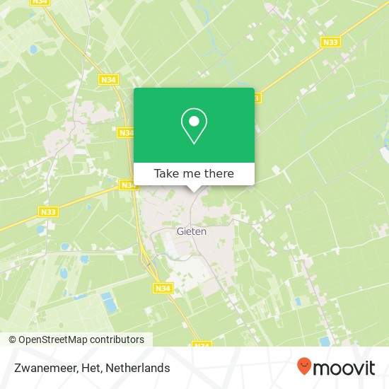 Zwanemeer, Het map