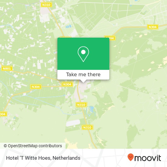 Hotel 'T Witte Hoes map