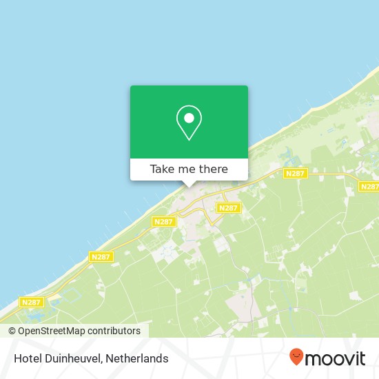 Hotel Duinheuvel map