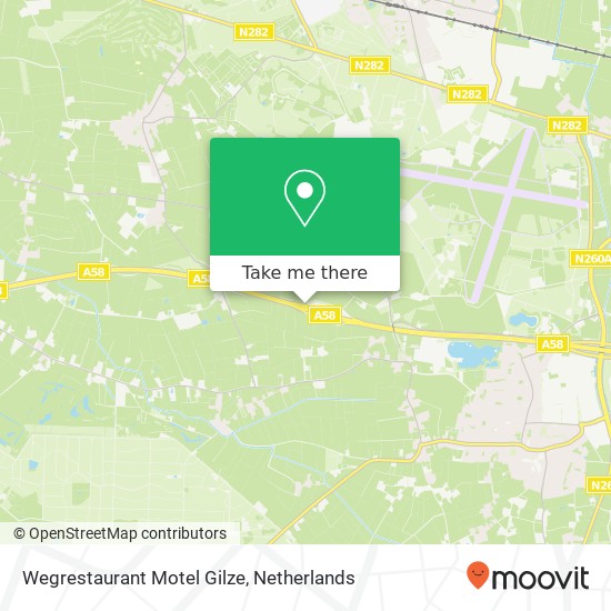 Wegrestaurant Motel Gilze map