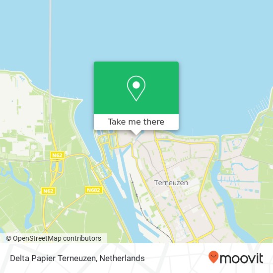 Delta Papier Terneuzen map