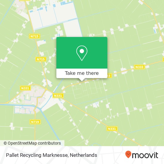 Pallet Recycling Marknesse map