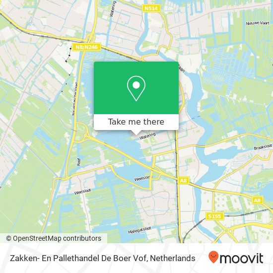 Zakken- En Pallethandel De Boer Vof map