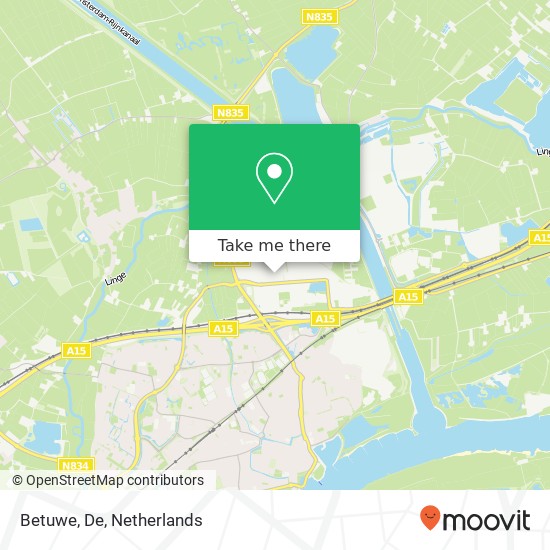 Betuwe, De map