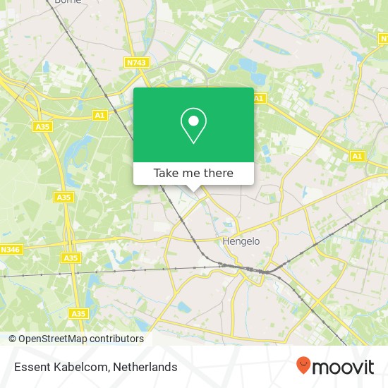 Essent Kabelcom map