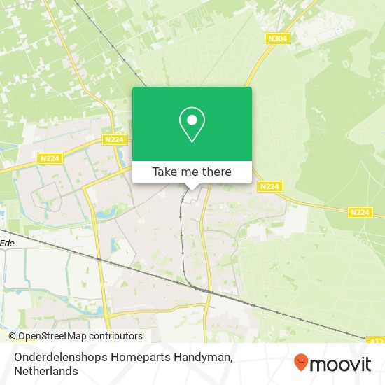 Onderdelenshops Homeparts Handyman map